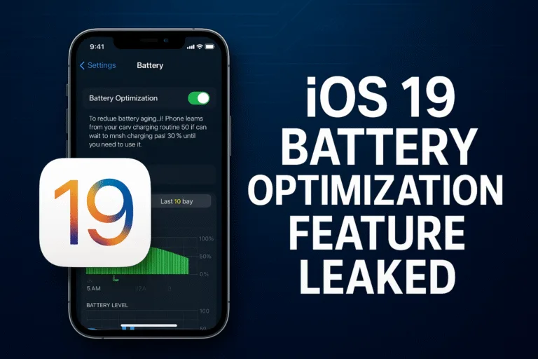 iOS 19 Battery Optimization Feature