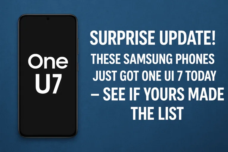 One UI 7 Rolls Out Today